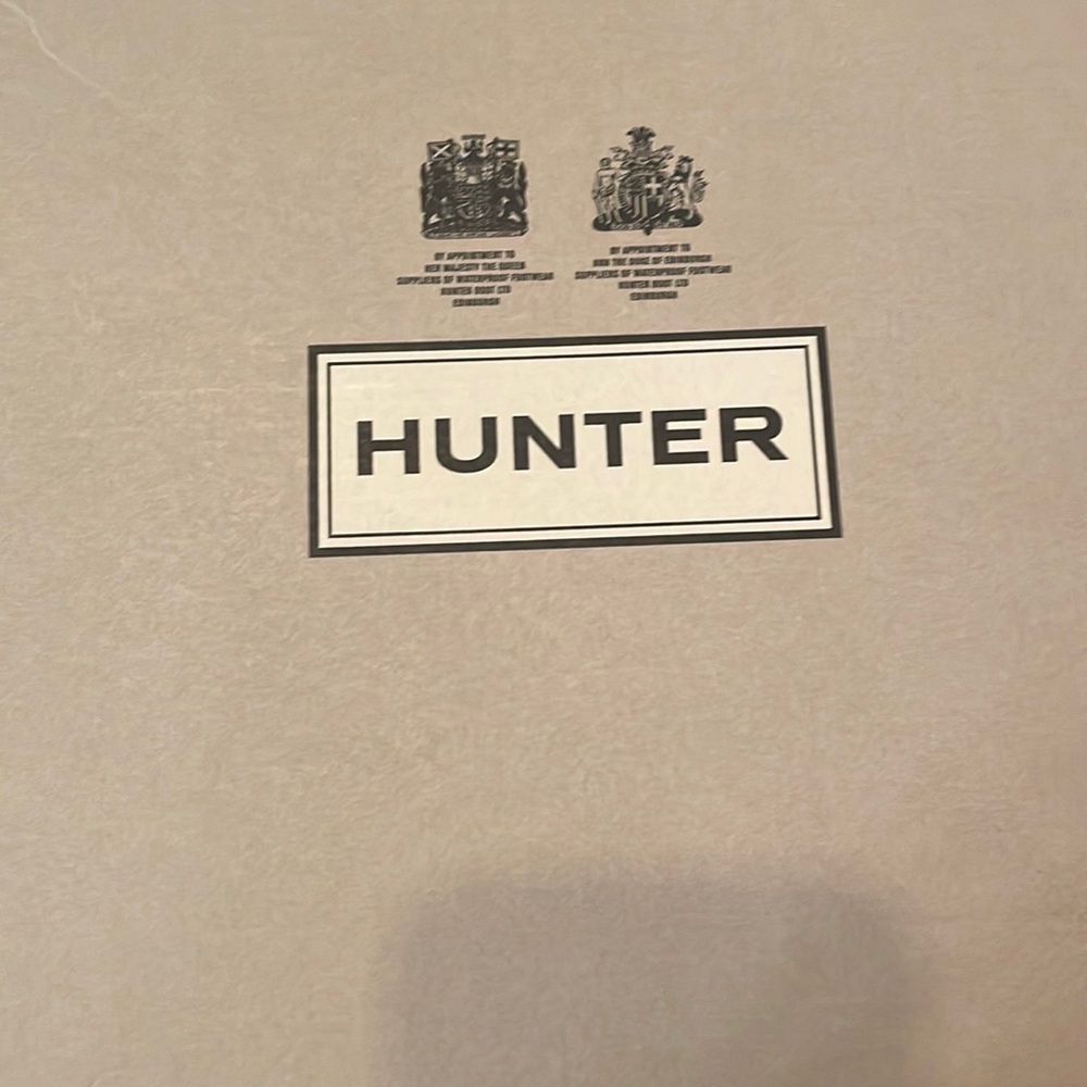 Hunter boots. Navy wide calf